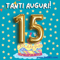 Buon Compleanno 15 anni GIF