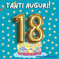 Buon Compleanno 18 anni GIF