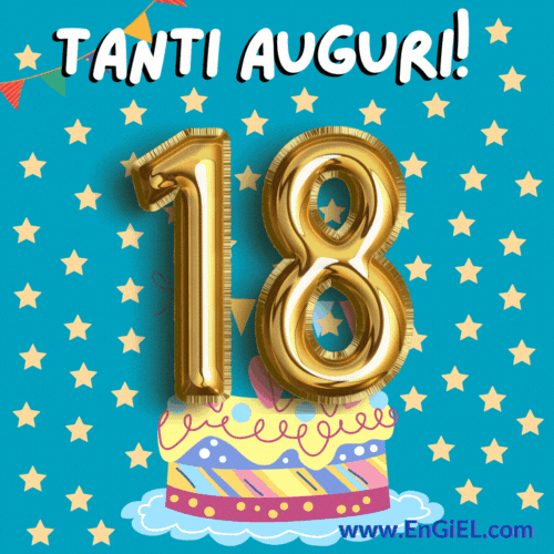Buon Compleanno 18 anni GIF