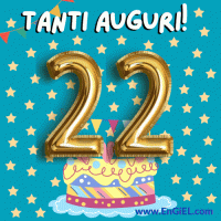 Buon Compleanno 22 anni GIF