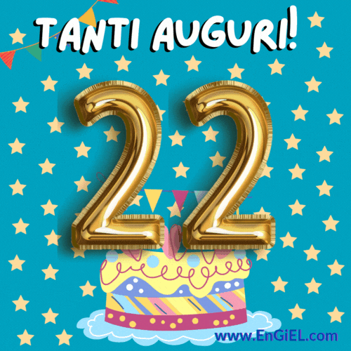 Buon Compleanno 22 anni GIF