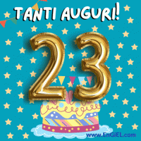 Buon Compleanno 23 anni GIF