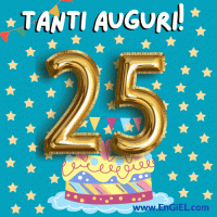 Buon Compleanno 25 anni GIF
