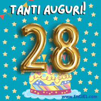 Buon Compleanno 28 anni GIF