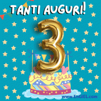 Buon Compleanno 3 anno GIF